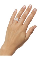 Badgley Mischka Certified Lab Grown Diamond Radiant-Cut Solitaire Engagement Ring (3 ct. t.w.) in 14k Gold - White Gold