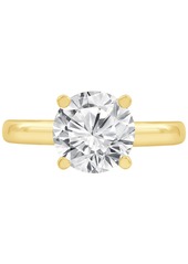 Badgley Mischka Certified Lab Grown Diamond Solitaire Engagement Ring (3 ct. t.w.) in 14k Gold - Yellow Gold