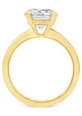 Badgley Mischka Certified Lab Grown Diamond Solitaire Engagement Ring (3 ct. t.w.) in 14k Gold - Yellow Gold