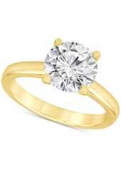 Badgley Mischka Certified Lab Grown Diamond Solitaire Engagement Ring (3 ct. t.w.) in 14k Gold - Yellow Gold