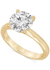 Badgley Mischka Certified Lab Grown Diamond Solitaire Engagement Ring (4 ct. t.w.) in 14k Gold - White Gold