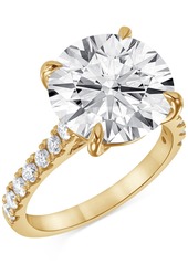 Badgley Mischka Certified Lab Grown Diamond Solitaire Plus Engagement Ring (7-1/2 ct. t.w.) in 14k Gold - White Gold