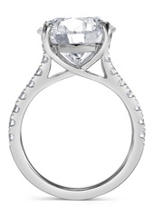 Badgley Mischka Certified Lab Grown Diamond Solitaire Plus Engagement Ring (7-1/2 ct. t.w.) in 14k Gold - White Gold