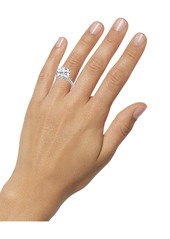 Badgley Mischka Certified Lab Grown Diamond Solitaire Plus Engagement Ring (7-1/2 ct. t.w.) in 14k Gold - White Gold