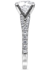 Badgley Mischka Certified Lab Grown Diamond Split Shank Engagement Ring (2-1/3 ct. t.w.) in 14k Gold - Yellow Gold