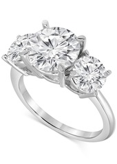Badgley Mischka Certified Lab Grown Diamond Three Stone Engagement Ring (5 ct. t.w.) in 14k White Gold - White Gold