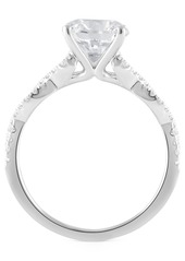 Badgley Mischka Certified Lab Grown Diamond Twist Engagement Ring (2 ct. t.w.) in 14k Gold - White Gold