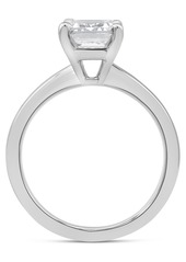 Badgley Mischka Certified Lab Grown Emerald-Cut Solitaire Engagement Ring (3 ct. t.w.) in 14k Gold - Yellow Gold