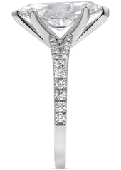 Badgley Mischka Certified Lab Grown Marquise Diamond Split Shank Engagement Ring (3-1/3 ct. t.w.) in 14k Gold - Yellow Gold