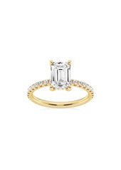 Badgley Mischka Collection 14K Gold Emerald Cut Lab Created Diamond Ring - 2.20ct. in Yellow at Nordstrom Rack