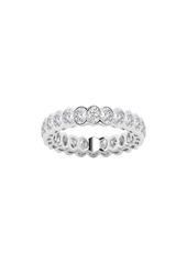 Badgley Mischka Collection Oval Lab Created Diamond Eternity Band Ring - 2.0ct. in White at Nordstrom Rack