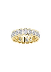 Badgley Mischka Collection 14K Gold Oval Lab Created Diamond Eternity Band Ring - 4.0ct. in Yellow at Nordstrom Rack
