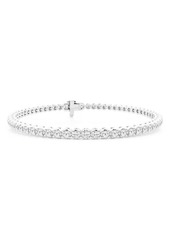 Badgley Mischka Collection 14K Gold Round Cut Lab-Created Diamond Tennis Bracelet - 2.0ct