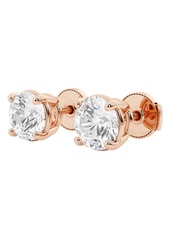 Badgley Mischka Collection Round Cut Lab Created Diamond Stud Earrings - 0.5ctw in Rose Gold at Nordstrom Rack