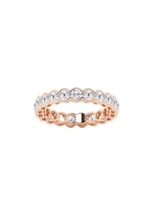 Badgley Mischka Collection 14K Gold Round Lab Created Diamond Eternity Band Ring - 2.00 ctw in White Gold at Nordstrom Rack