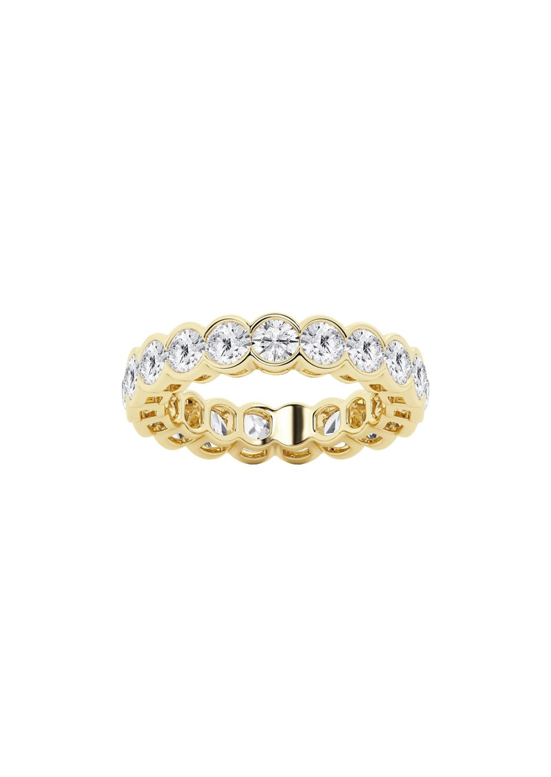 Badgley Mischka Collection 14K Gold Round Lab Created Diamond Eternity Ring - 3.00 ctw in Yellow at Nordstrom Rack