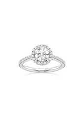 Badgley Mischka Collection 14K Gold Round Lab Created Diamond Halo Ring - 2.0ct.