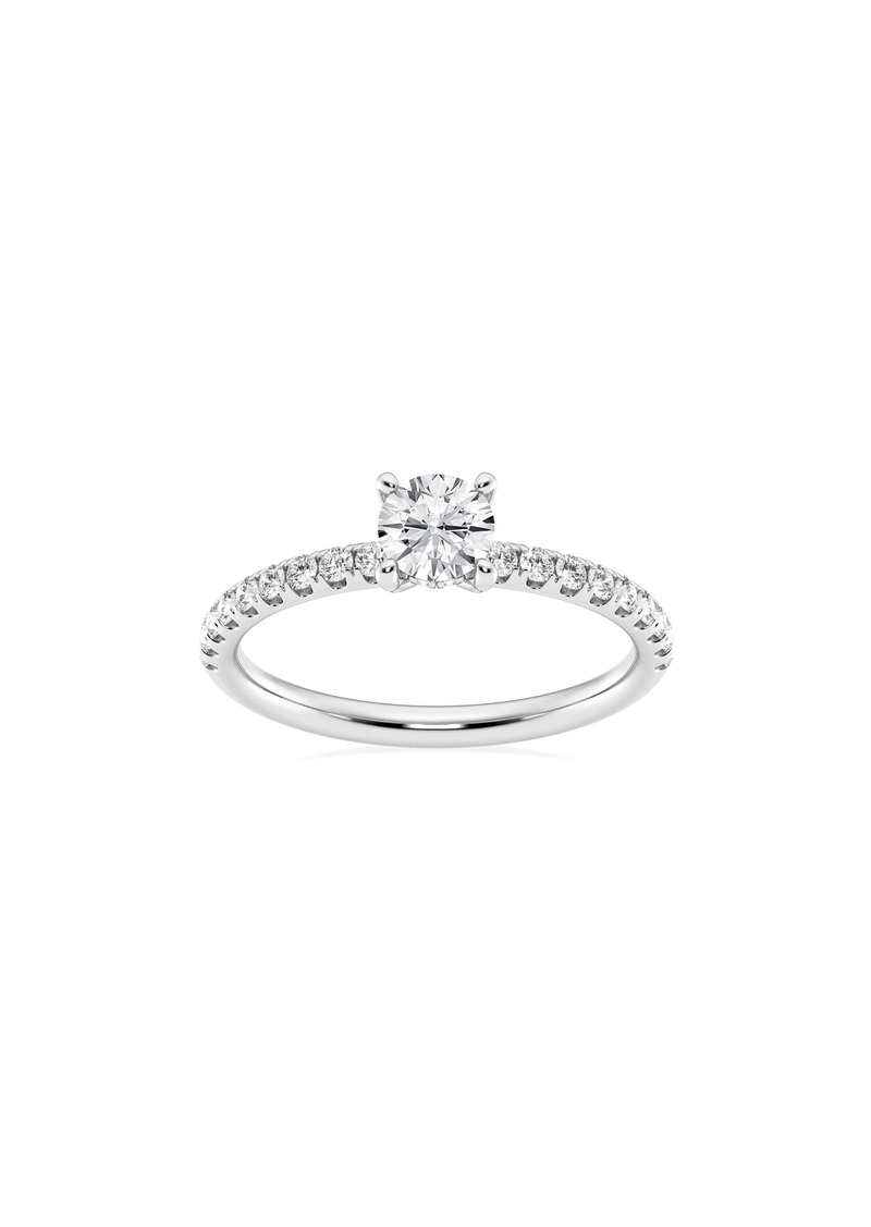 Badgley Mischka Collection 14K Gold Round Lab Created Diamond Ring - 0.85ct. in White at Nordstrom Rack