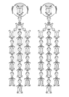 Badgley Mischka Collection 14k White Gold Chandelier Diamond Drop Earrings - 3.87 ctw at Nordstrom