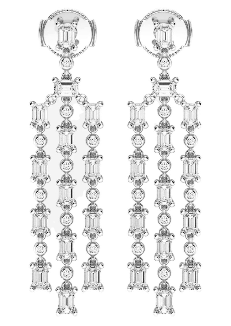 Badgley Mischka Collection 14k White Gold Chandelier Diamond Drop Earrings - 3.87 ctw at Nordstrom Rack