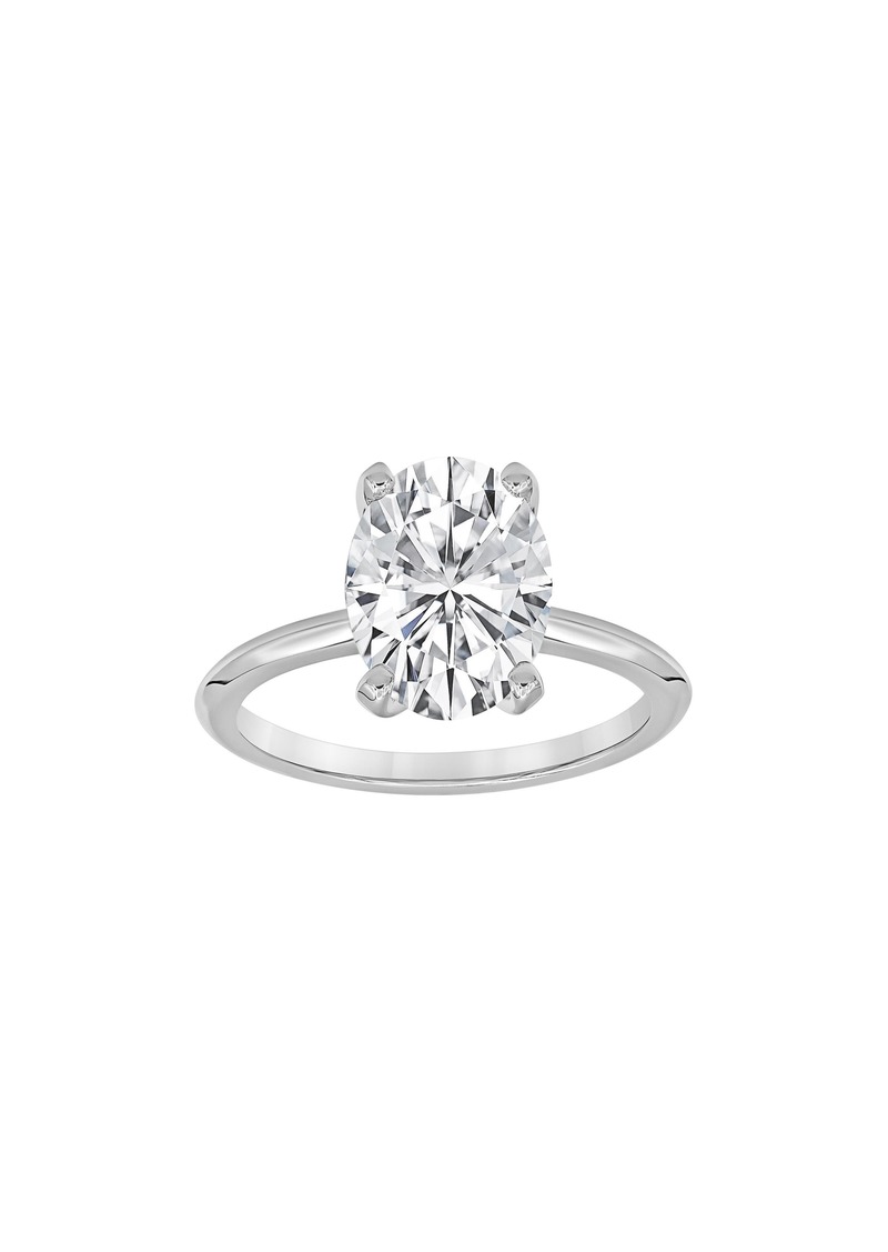 Badgley Mischka Collection 14K White Gold Lab Grown Oval Solitaire Diamond Ring in White Gold-1.50Ctw at Nordstrom Rack