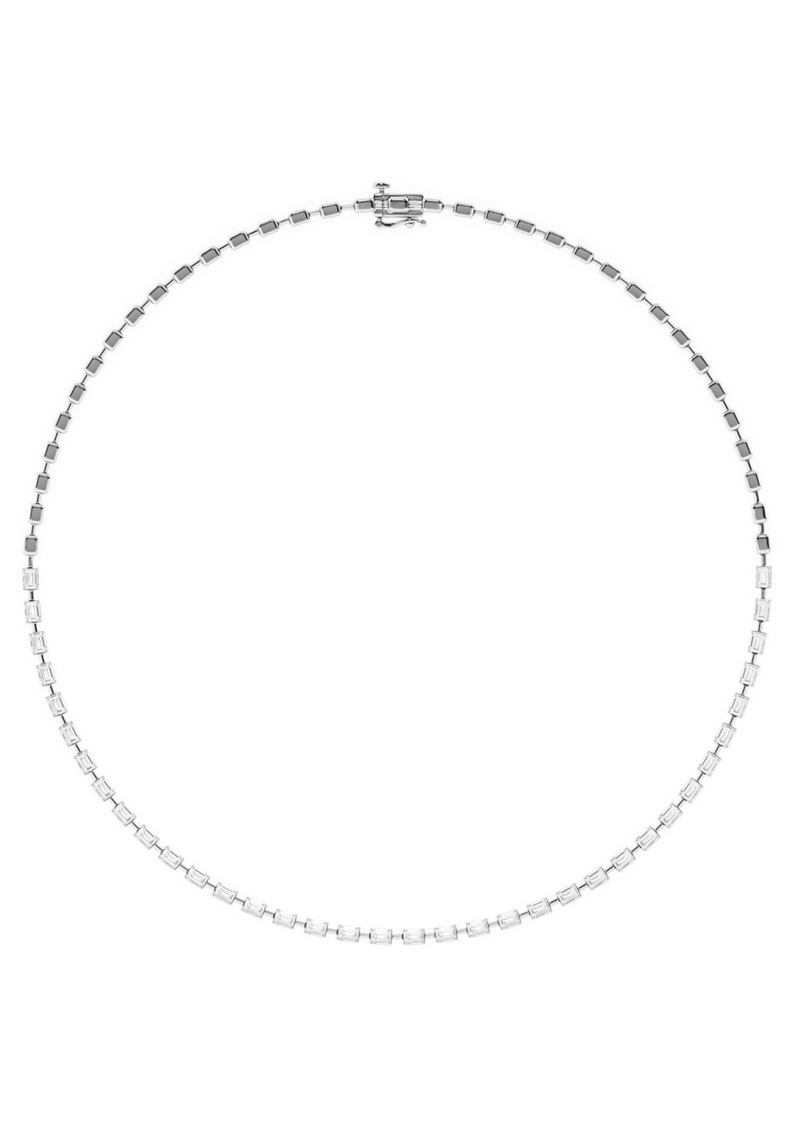 Badgley Mischka Collection 14k White Gold Radiant Cut Lab Created Diamond Necklace - 7.00 ctw at Nordstrom Rack