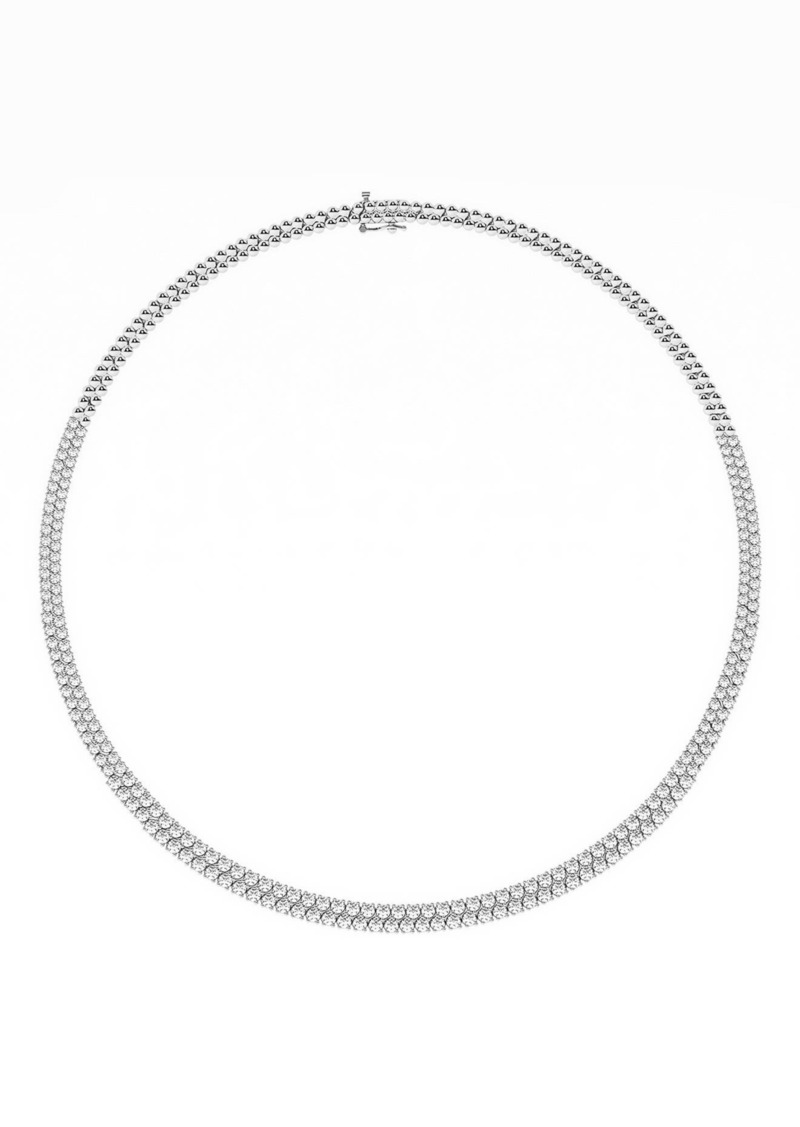 Badgley Mischka Collection Round Brilliant Cut Diamond Necklace - 11.0 ctw in White at Nordstrom Rack