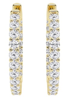 Badgley Mischka Collection 14K Yellow Gold Round Lab Created Diamond Earrings at Nordstrom Rack
