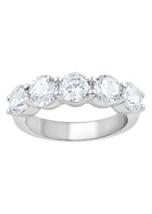 Badgley Mischka Collection Badgley Mischka 14K White Gold Round Lab Created Diamond 5-Stone Ring - 3.00 ctw at Nordstrom