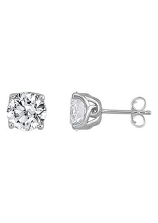 Badgley Mischka Collection Badgley Mischka 14K White Gold Round Lab Created Diamond Stud Earrings - 3.00 ctw at Nordstrom