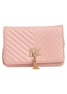 Badgley Mischka Collection Chevron Quilted Crossbody Bag in Blush at Nordstrom Rack