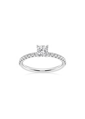 Badgley Mischka Collection Cushion Cut Lab Created Diamond Ring - 0.85ct. in Silver at Nordstrom Rack