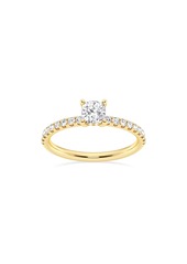 Badgley Mischka Collection Cushion Cut Lab Created Diamond Ring - 0.85ct. in Silver at Nordstrom Rack