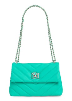 Badgley Mischka Collection Diagonal Quilted Convertible Shoulder Bag in Green at Nordstrom Rack