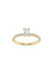 Badgley Mischka Collection Emerald Cut Lab Created Diamond Ring - 0.85ct. in Platinum at Nordstrom Rack