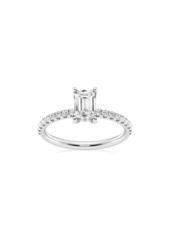 Badgley Mischka Collection Emerald Cut Lab Created Diamond Ring - 1.3 ctw. in Platinum at Nordstrom Rack