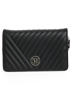Badgley Mischka Collection Large Quilted Crossbody Bag in Black at Nordstrom Rack