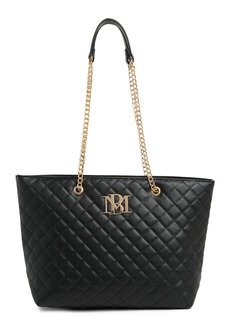 Badgley Mischka Collection Large Quilted Tote Bag in Black at Nordstrom Rack