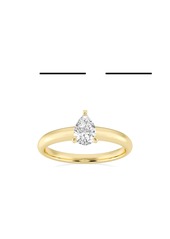 Badgley Mischka Collection Pear Cut Lab Created Diamond Engagement Ring - 0.50 ctw in Yellow at Nordstrom Rack