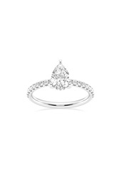 Badgley Mischka Collection Pear Cut Lab Created Diamond Ring - 1.33ctw in Platinum at Nordstrom Rack
