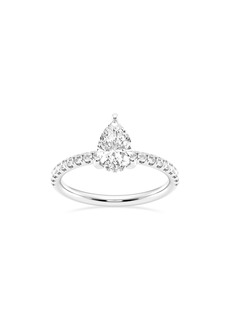Badgley Mischka Collection 14K Gold Pear Cut Lab Created Diamond Ring - 0.85ct. in White Gold at Nordstrom Rack