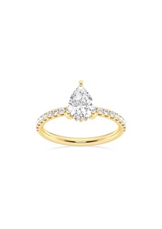 Badgley Mischka Collection 14K Gold Pear Cut Lab Created Diamond Ring - 0.85ct. in Yellow Gold at Nordstrom Rack