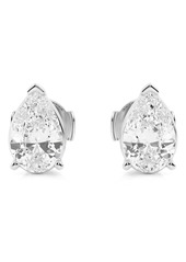 Badgley Mischka Collection Pear Cut Lab Created Diamond Stud Earrings - 2.0ctw in White at Nordstrom Rack
