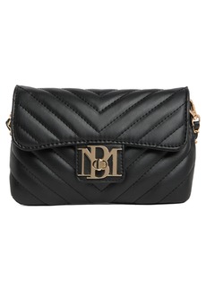 Badgley Mischka Collection Quilted Phone Crossbody Bag in Black at Nordstrom Rack
