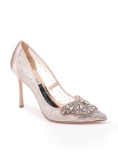 Badgley Mischka Collection Quintana Crystal Embellished Pointed Toe Pump