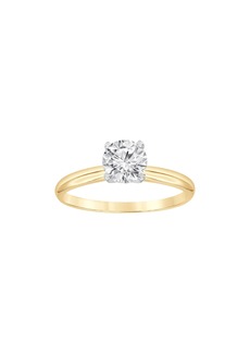 Badgley Mischka Collection Round Cut Lab Created Diamond Engagement Ring - 0.50 ctw in Yellow Gold at Nordstrom Rack