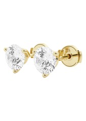Badgley Mischka Collection 14K Gold Round Cut Near Colorless Lab-Created Diamond Stud Earrings - 3.0ct at Nordstrom Rack