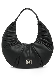 Badgley Mischka Collection Ruched Crescent Shoulder Bag in Black at Nordstrom Rack
