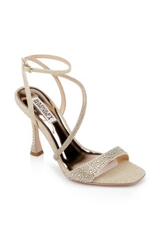 Badgley Mischka Collection Sally Embellished Sandal in Platino at Nordstrom Rack