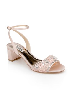 Badgley Mischka Collection Taylin Ankle Strap Sandal in Soft Blush at Nordstrom Rack